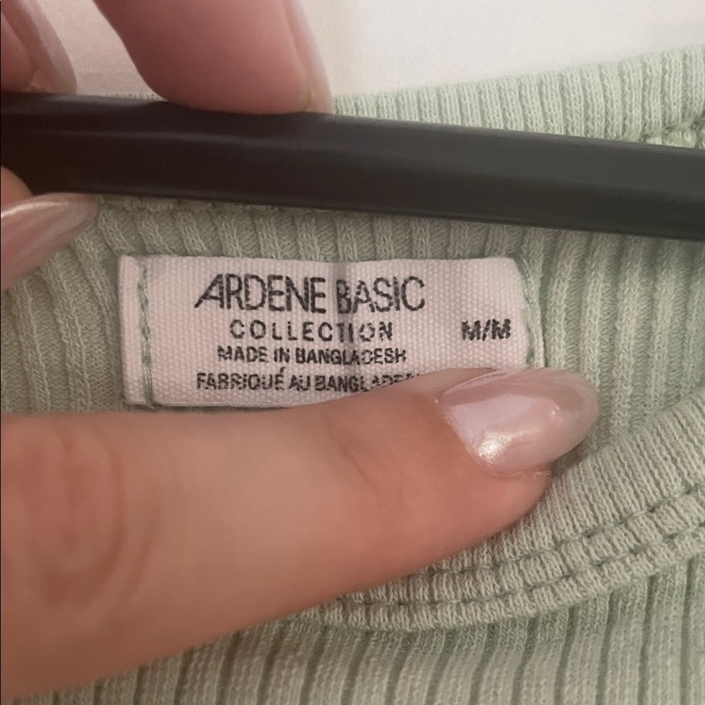 Ardene Mint Green Ribbed Tank Top - Picture 2 of 4